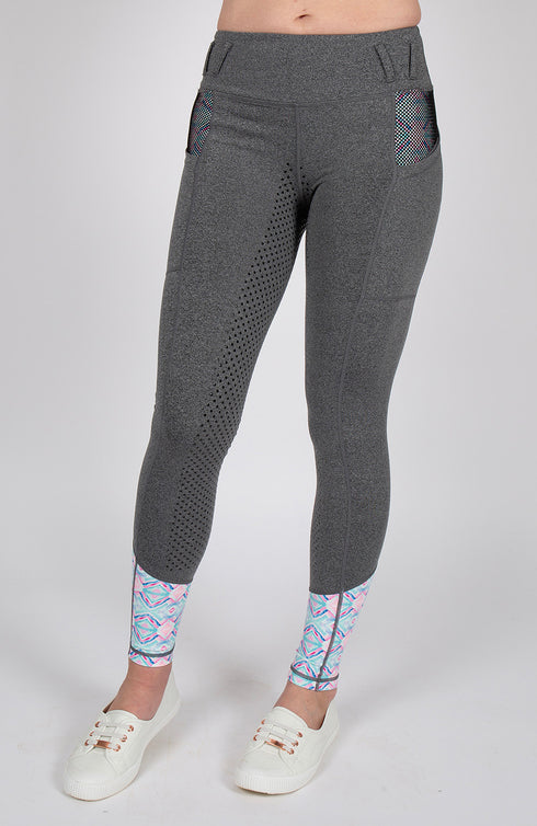Youth Performance Riding Tights - Azure